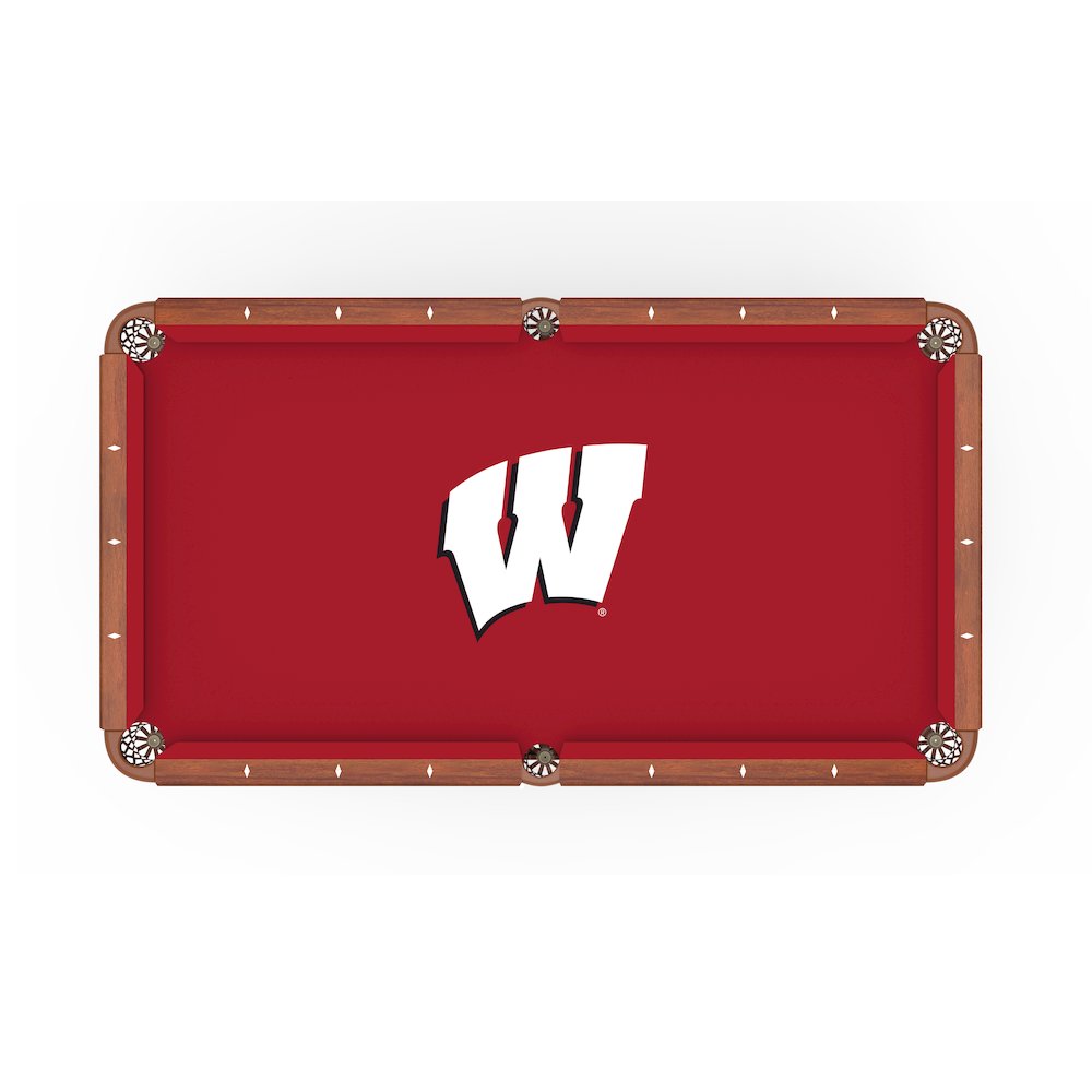 University of Wisconsin  8' Pool Table with a Navajo Finish. Picture 2