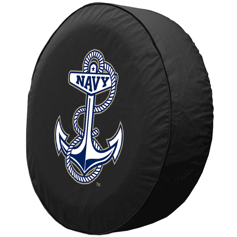 37 x 12.5 US Naval Academy (NAVY) Tire Cover. Picture 2