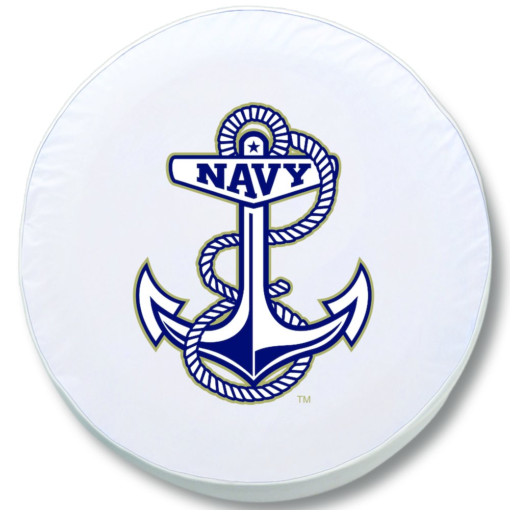 37 x 12.5 US Naval Academy (NAVY) Tire Cover. Picture 1