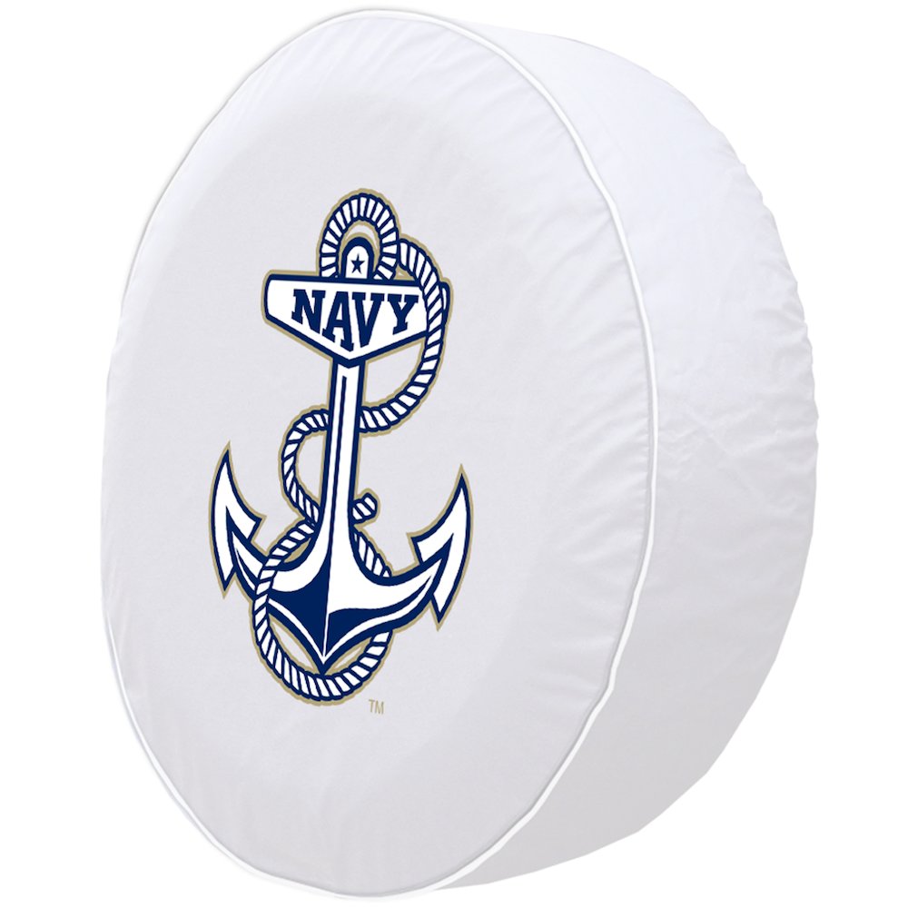 37 x 12.5 US Naval Academy (NAVY) Tire Cover. Picture 2