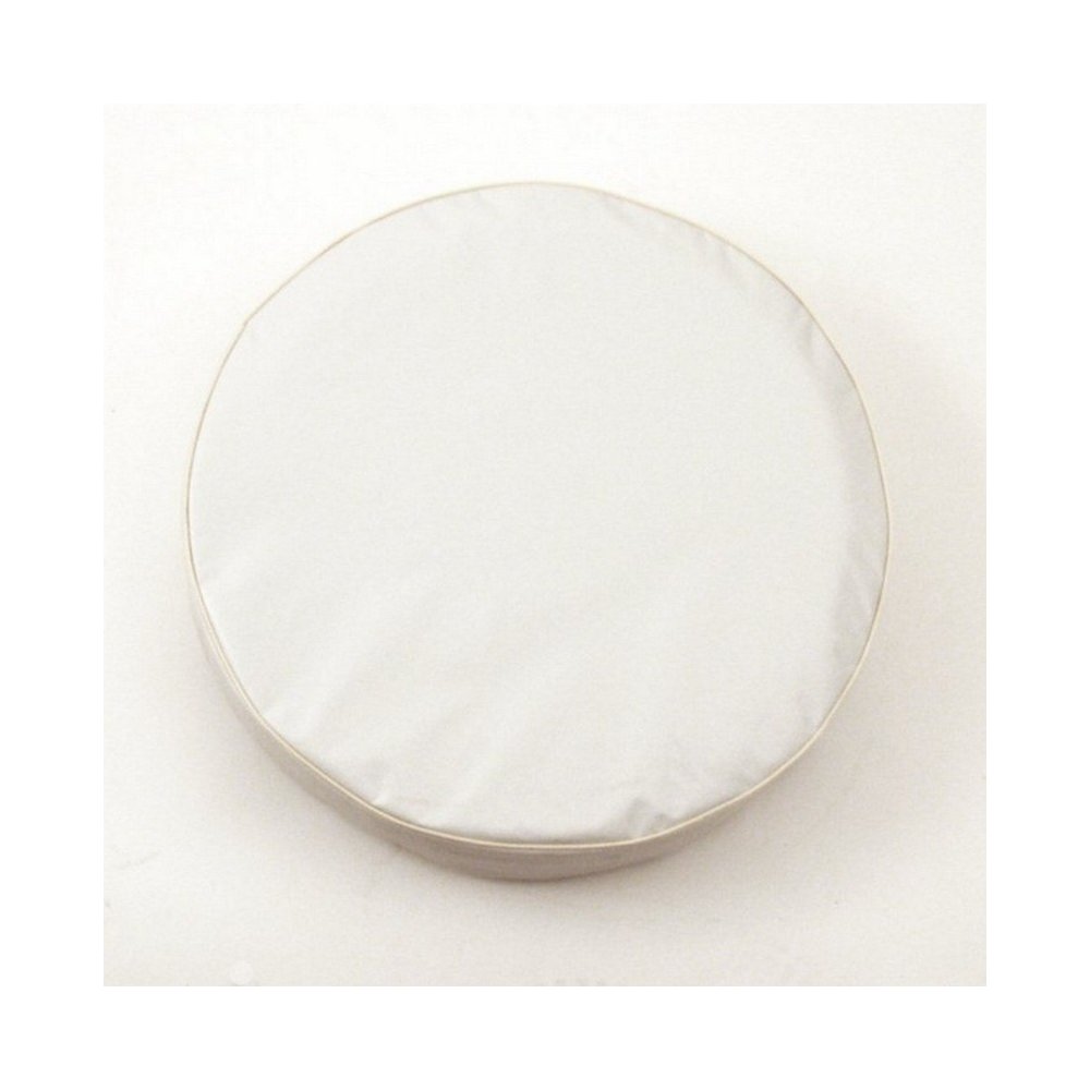 Plain White Tire Cover. Picture 1