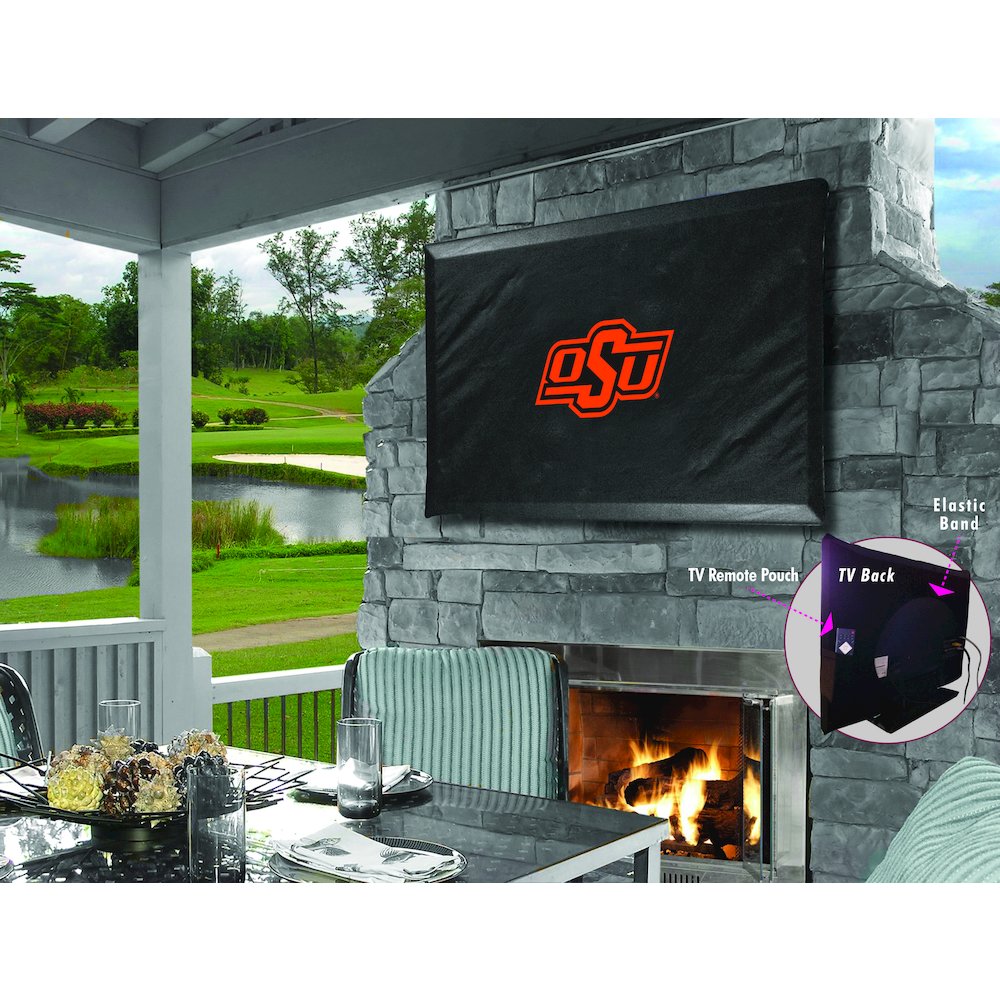 Oklahoma State TV Cover (TV sizes 60"-65") by Covers by HBS. Picture 1