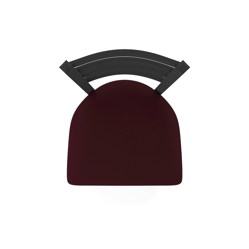 400 Jackie 18" Chair with Black Wrinkle Finish and Canter Bordeaux Seat. Picture 2