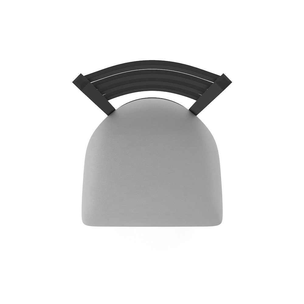 400 Jackie 18" Chair with Black Wrinkle Finish and Canter Folkstone Grey Seat. Picture 2