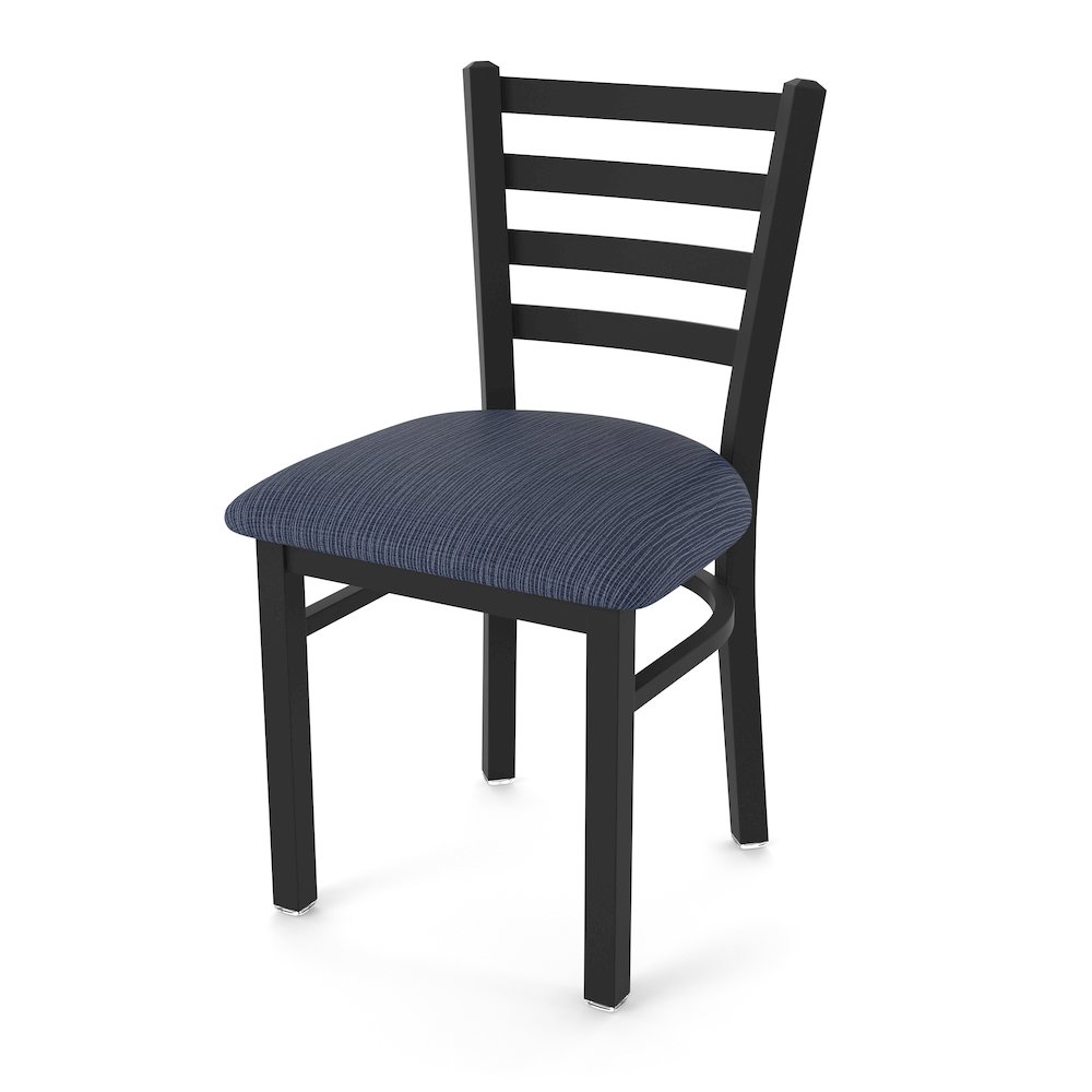 400 Jackie 18" Chair with Black Wrinkle Finish and Graph Anchor Seat. Picture 1