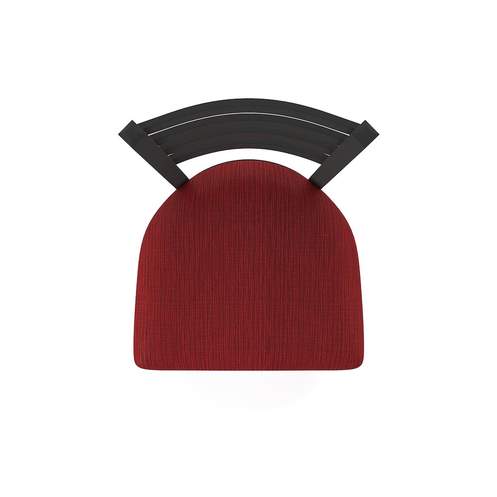 400 Jackie 18" Chair with Black Wrinkle Finish and Graph Ruby Seat. Picture 2