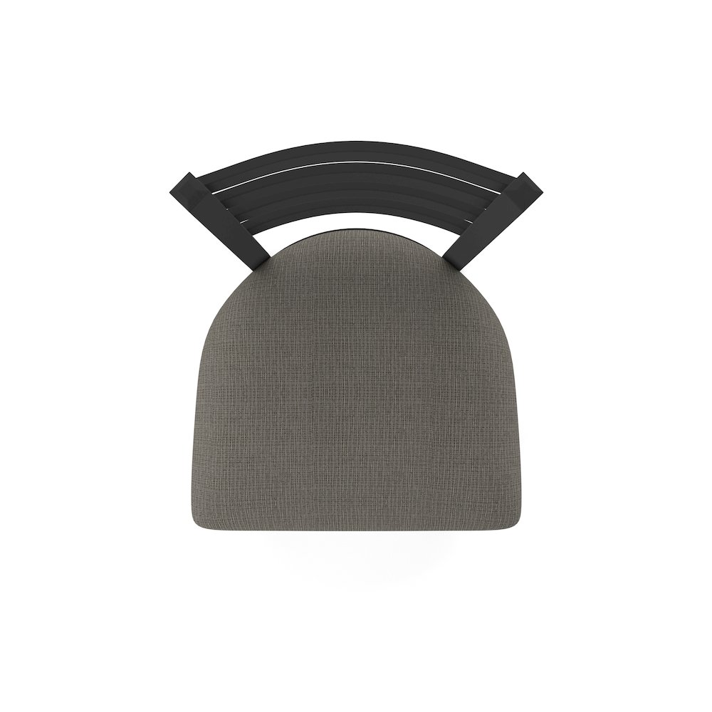 400 Jackie 18" Chair with Black Wrinkle Finish and Graph Chalice Seat. Picture 2