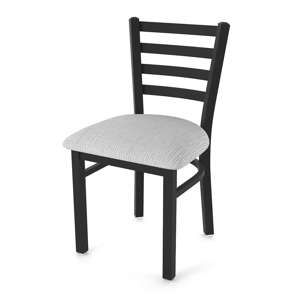 400 Jackie 18" Chair with Black Wrinkle Finish and Graph Alpine Seat. Picture 1