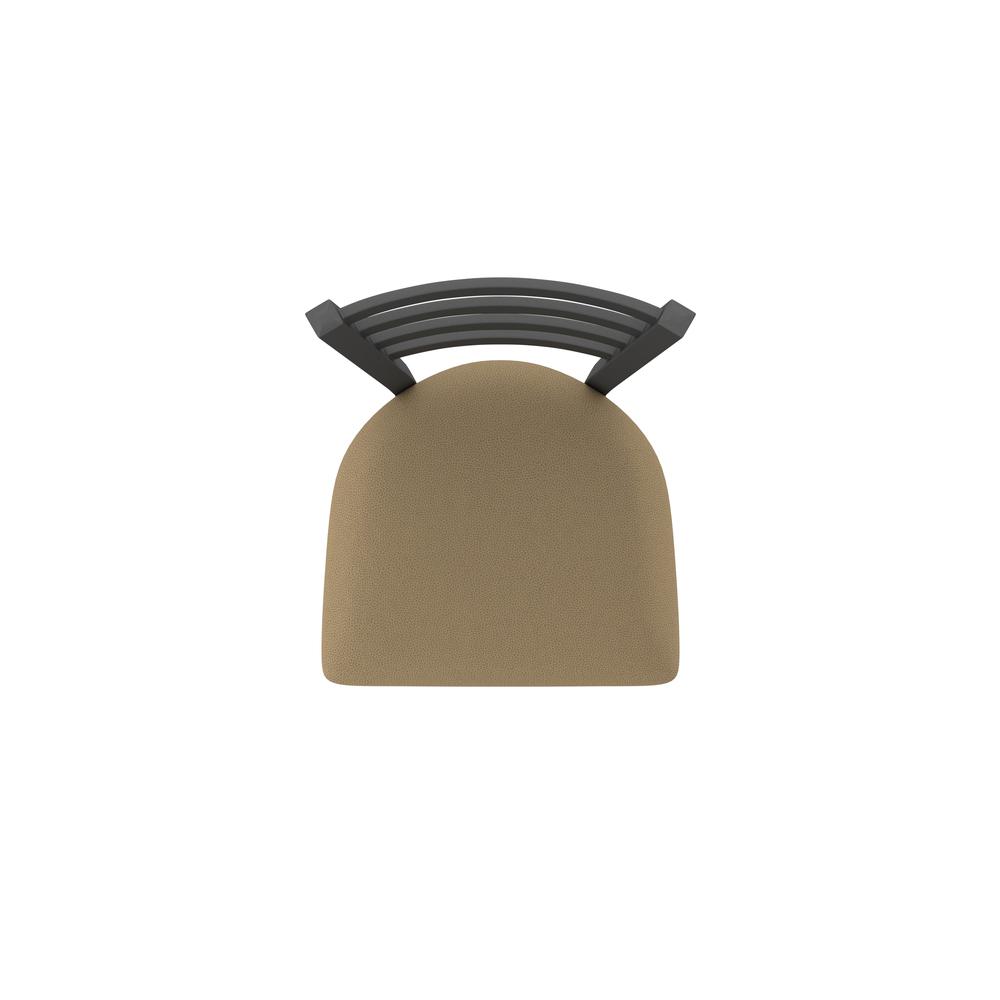 410 Jackie 36" Swivel Bar Stool with Pewter Finish and Canter Thatch Seat. Picture 3