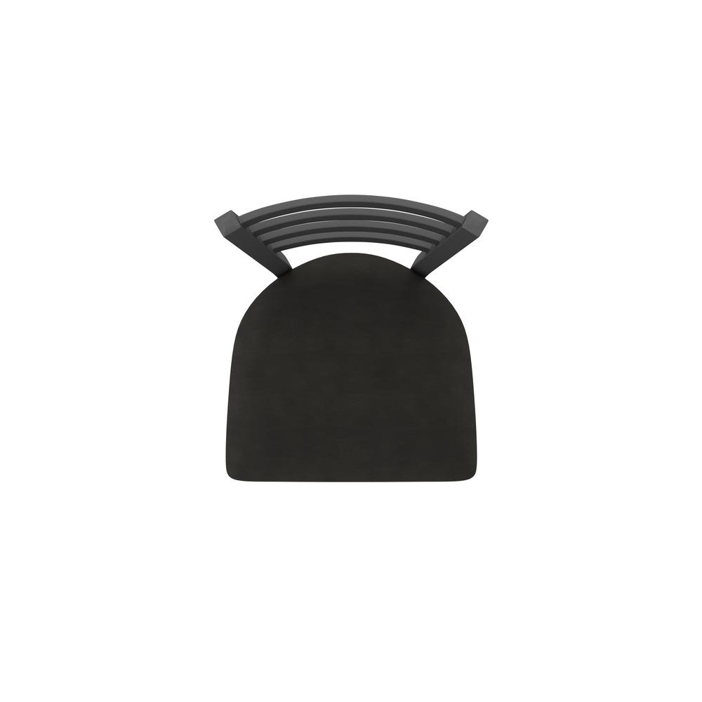 410 Jackie 36" Swivel Bar Stool with Pewter Finish and Canter Espresso Seat. Picture 3