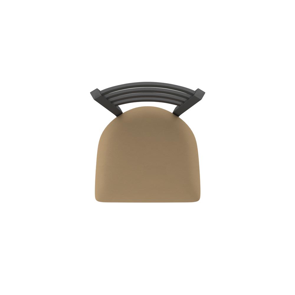 410 Jackie 36" Swivel Bar Stool with Pewter Finish and Canter Sand Seat. Picture 3