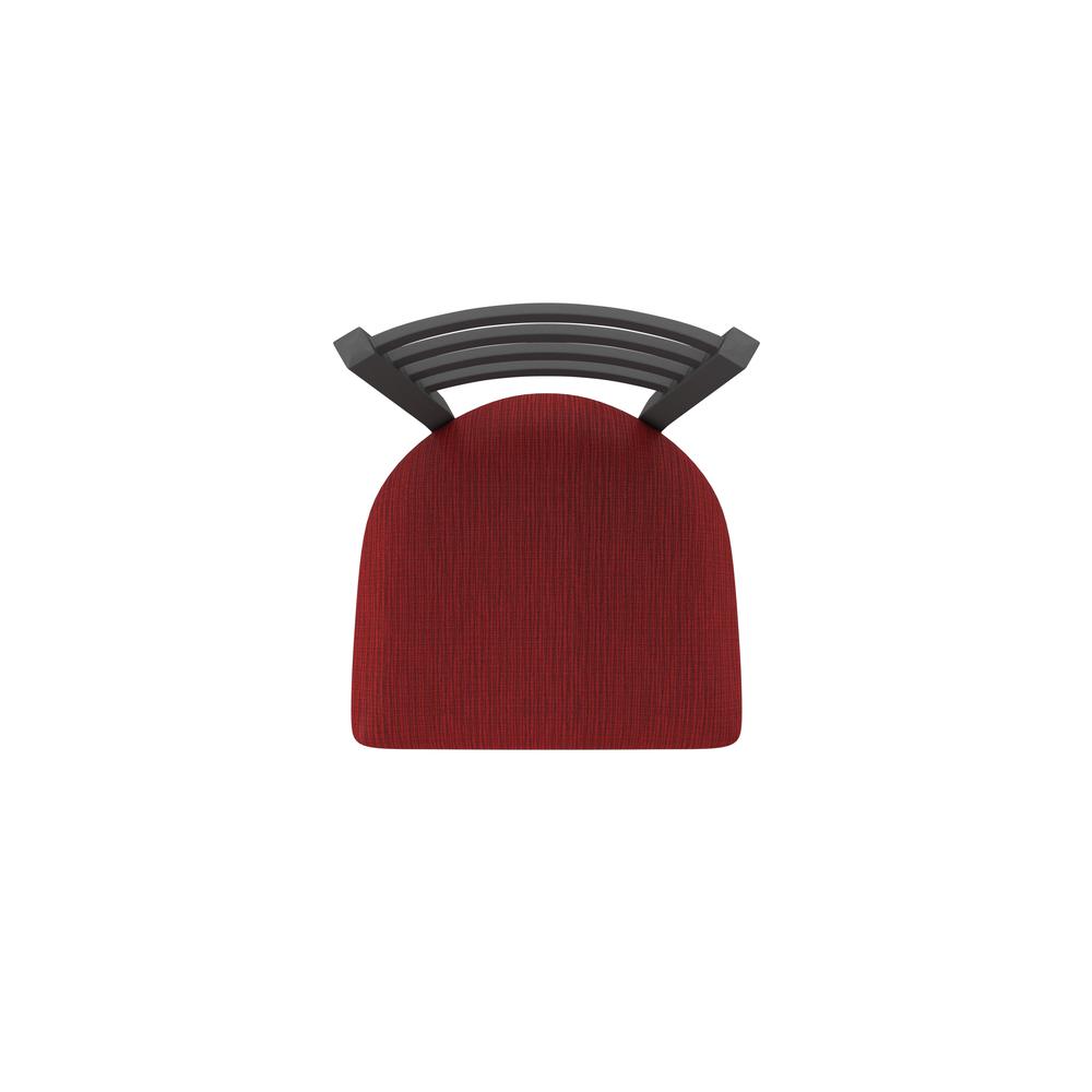 410 Jackie 36" Swivel Bar Stool with Pewter Finish and Graph Ruby Seat. Picture 3