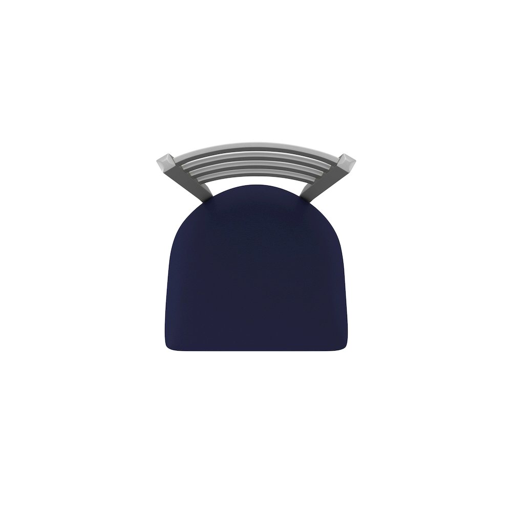 410 Jackie Stainless Steel 25" Swivel Counter Stool with Canter Twilight Seat. Picture 3