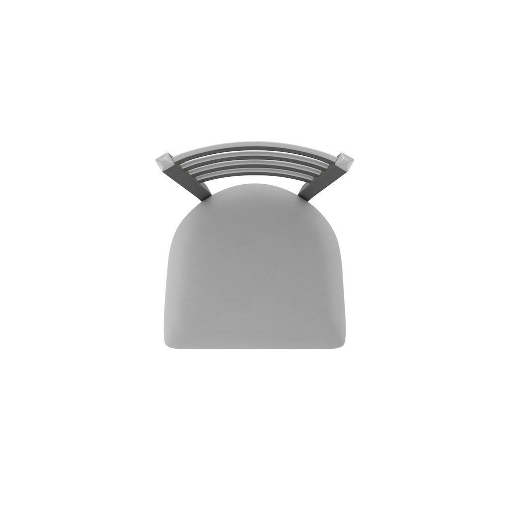 410 Jackie Stainless Steel 36" Swivel Bar Stool with Canter Folkstone Grey Seat. Picture 3