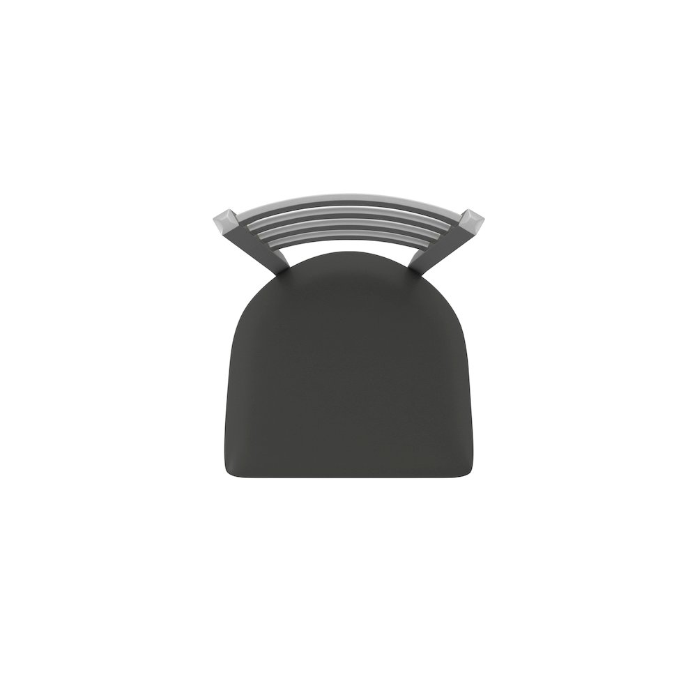 410 Jackie Stainless Steel 25" Swivel Counter Stool with Canter Iron Seat. Picture 3