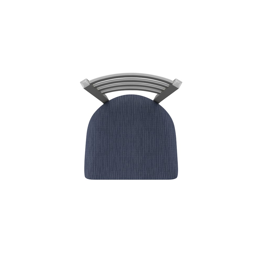 410 Jackie Stainless Steel 36" Swivel Bar Stool with Graph Anchor Seat. Picture 3