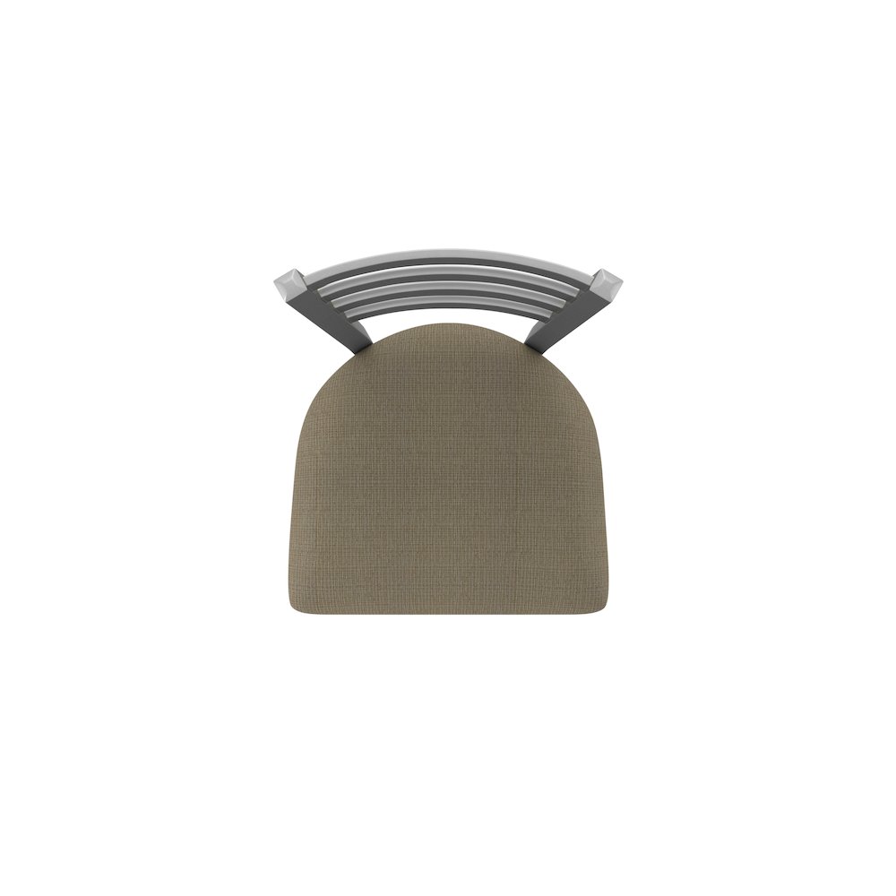 410 Jackie Stainless Steel 36" Swivel Bar Stool with Graph Cork Seat. Picture 3