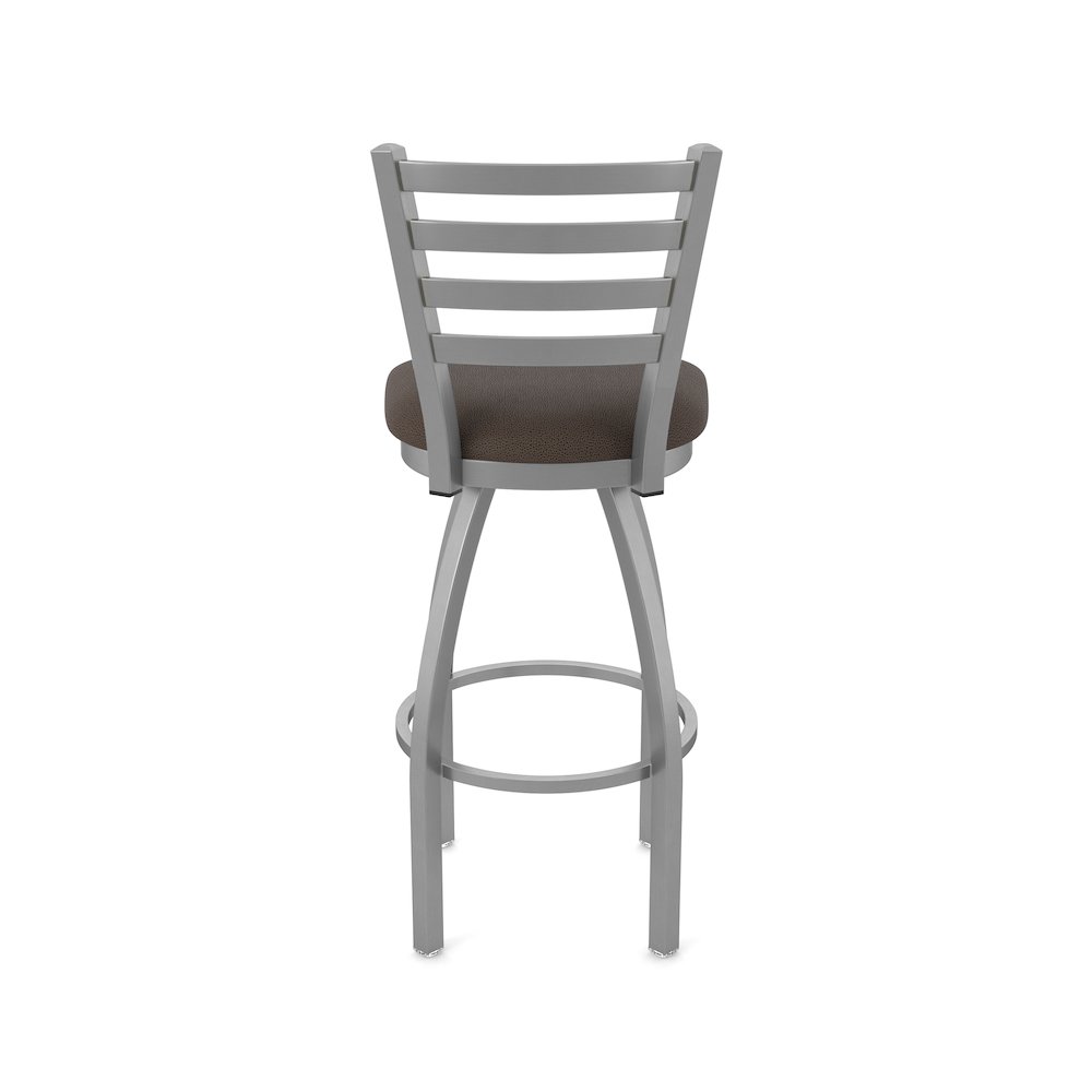 410 Jackie Stainless Steel 36" Swivel Bar Stool with Rein Coffee Seat. Picture 6