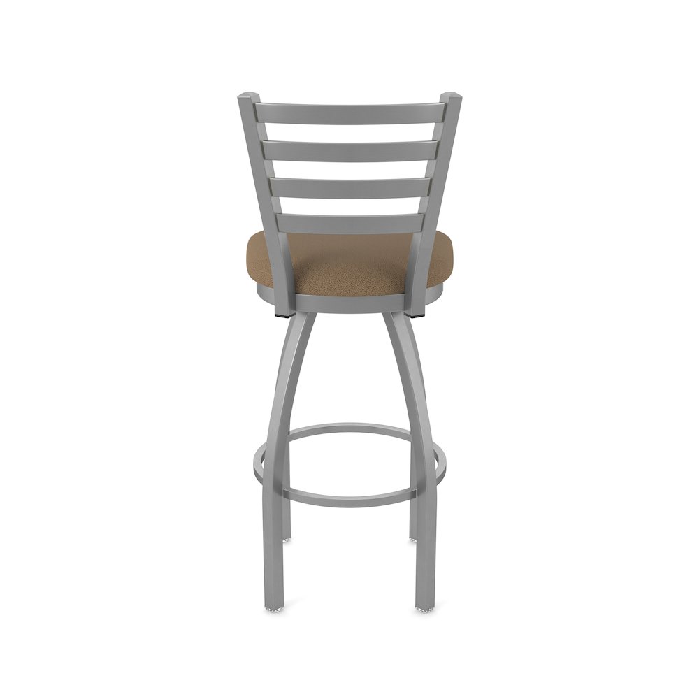 410 Jackie Stainless Steel 36" Swivel Bar Stool with Rein Thatch Seat. Picture 6