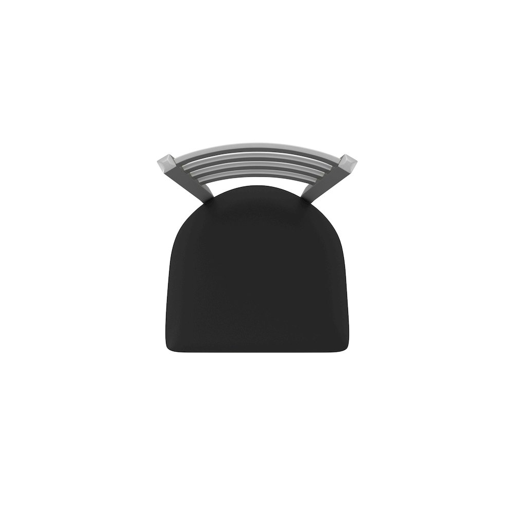 410 Jackie Stainless Steel 25" Swivel Counter Stool with Black Vinyl Seat. Picture 3