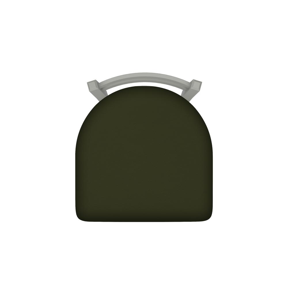 411 Jackie 18" Low Back Swivel Vanity Stool with Anodized Nickel Finish and Canter Pine Seat. Picture 3