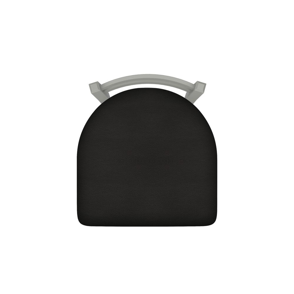 411 Jackie 30" Low Back Swivel Bar Stool with Anodized Nickel Finish and Canter Espresso Seat. Picture 3