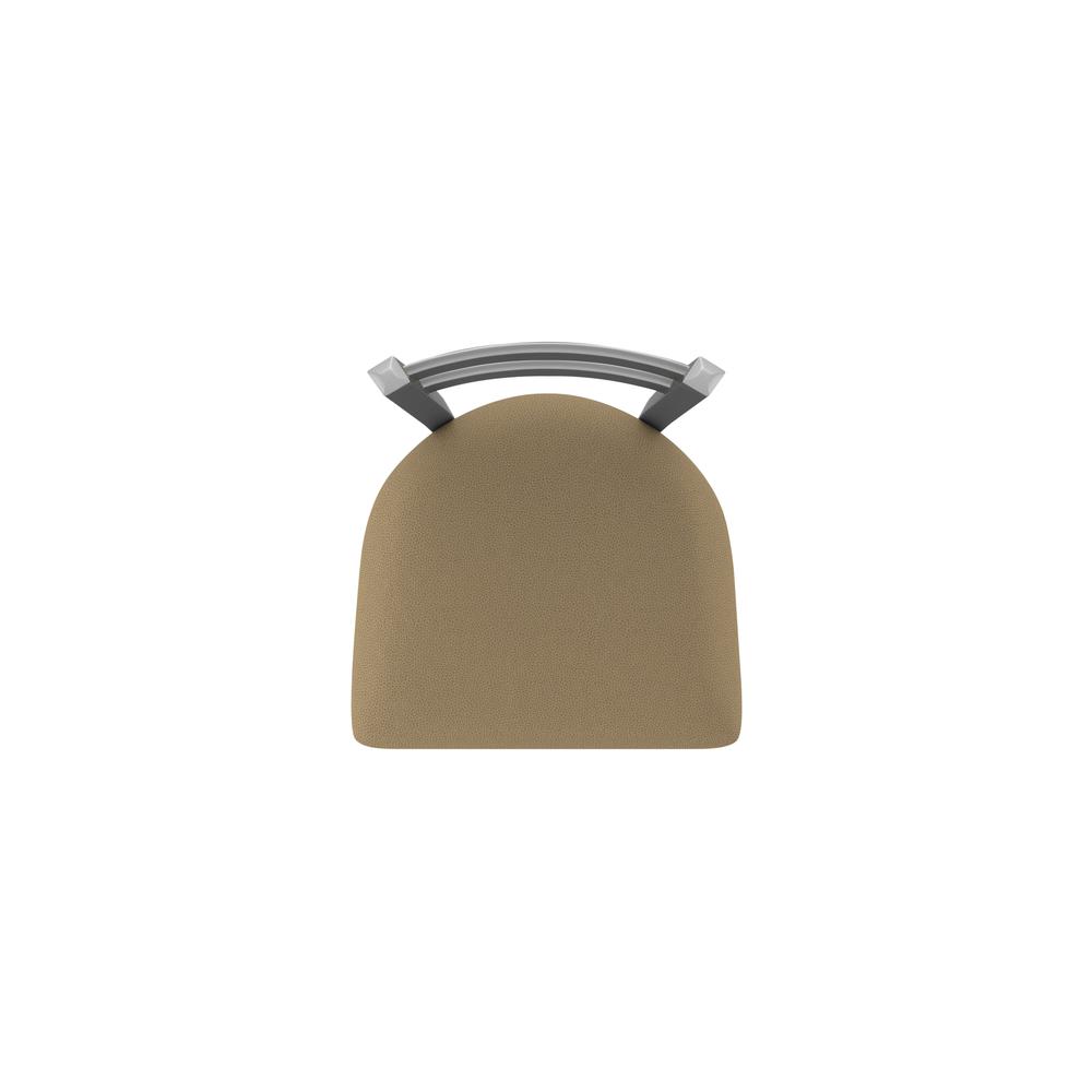411 Jackie Low Back Stainless Steel 25" Swivel Counter Stool with Canter Thatch Seat. Picture 3