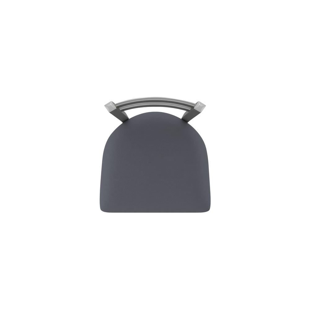 411 Jackie Low Back Stainless Steel 25" Swivel Counter Stool with Canter Storm Seat. Picture 3