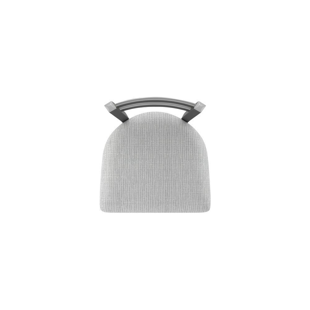 411 Jackie Low Back Stainless Steel 25" Swivel Counter Stool with Graph Alpine Seat. Picture 3
