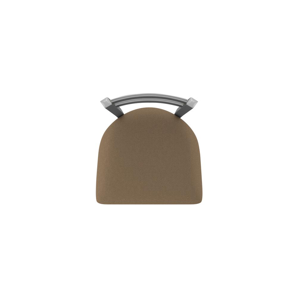 411 Jackie Low Back Stainless Steel 25" Swivel Counter Stool with Rein Thatch Seat. Picture 3