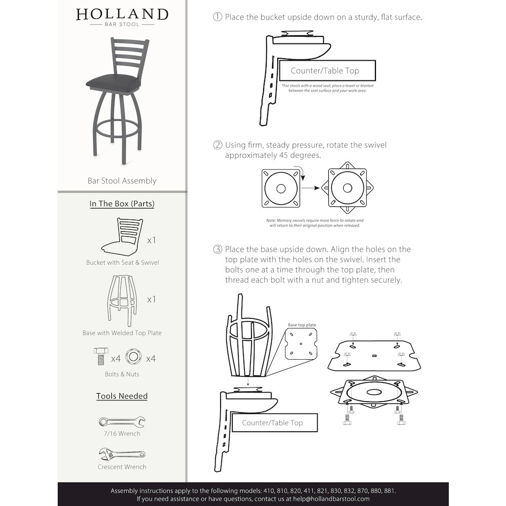 L014 - 36" Black Wrinkle Montana State Swivel Bar Stool with Ladder Style Back by Holland Bar Stool Co.. Picture 3