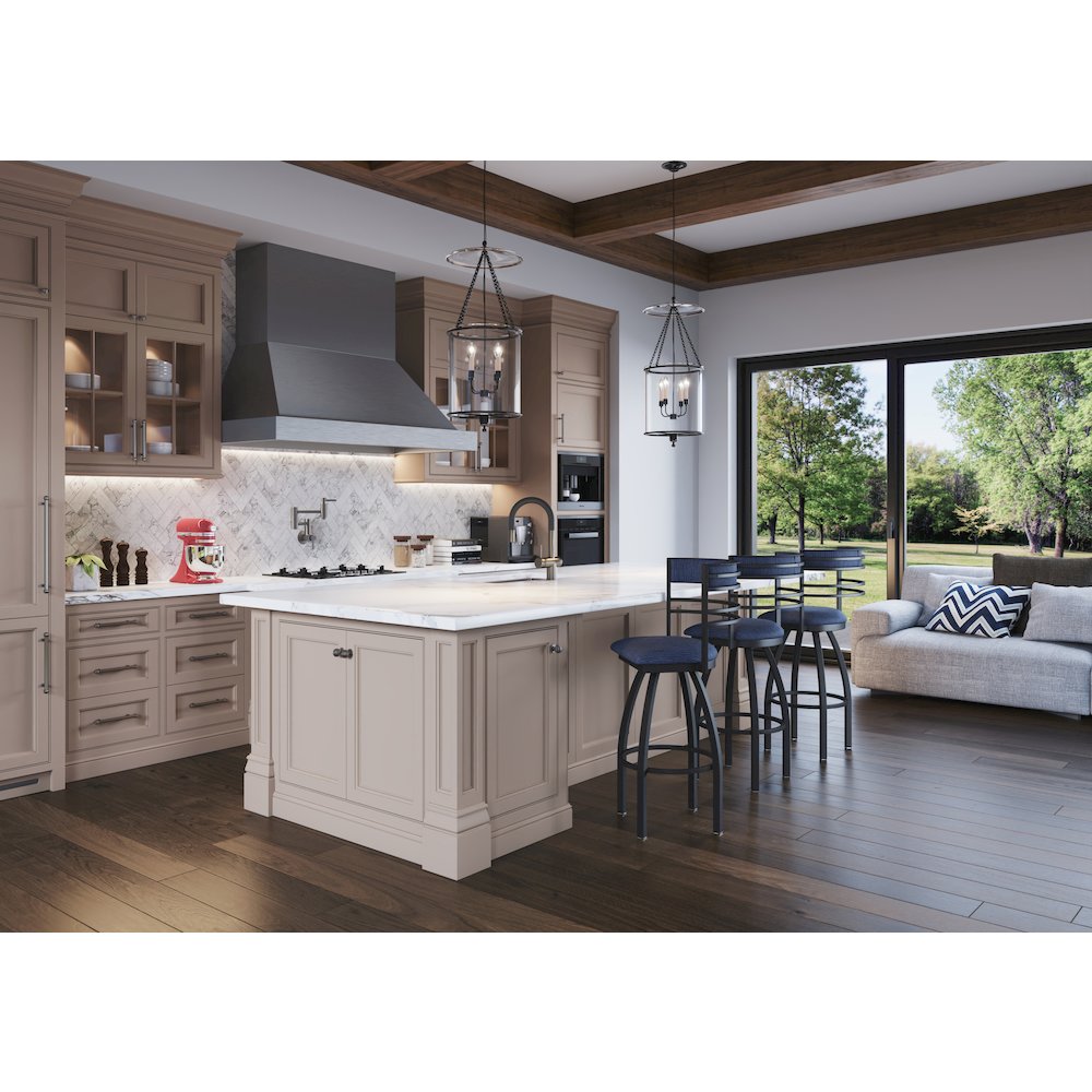 Swivel Counter Stool with Black Wrinkle Finish and Black Vinyl Seat and Back. Picture 10