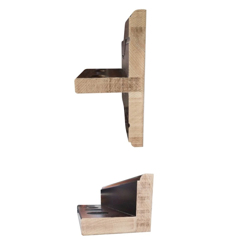 Texas State Cue Rack in English Tudor Finish. Picture 4