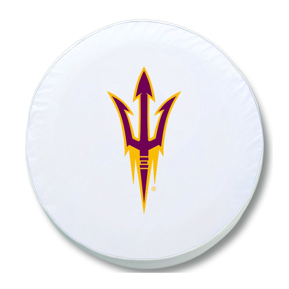 28 x 8 Arizona State Tire Cover with Pitchfork Logo. Picture 1
