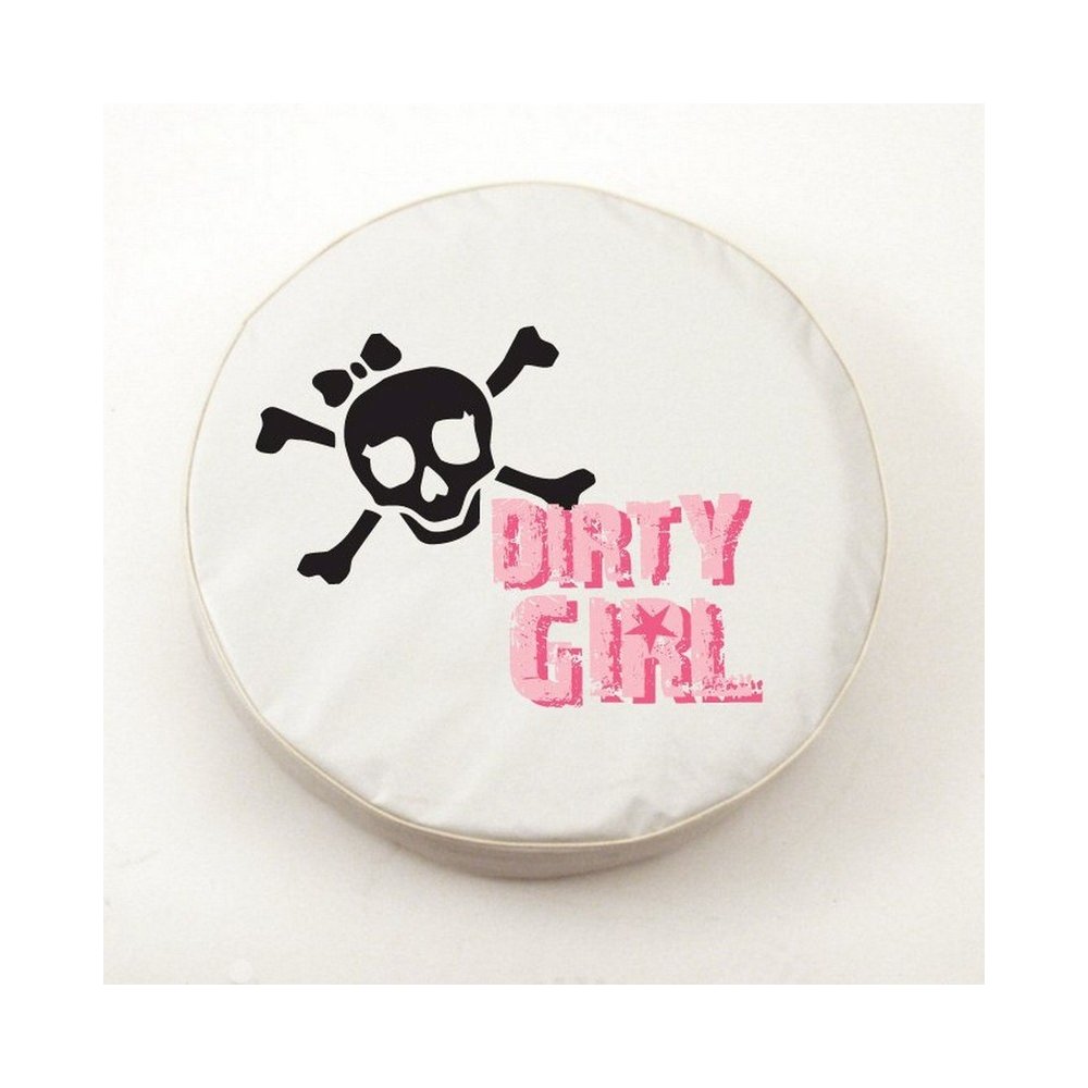 Dirty Girl (Skull) Tire Cover. Picture 1