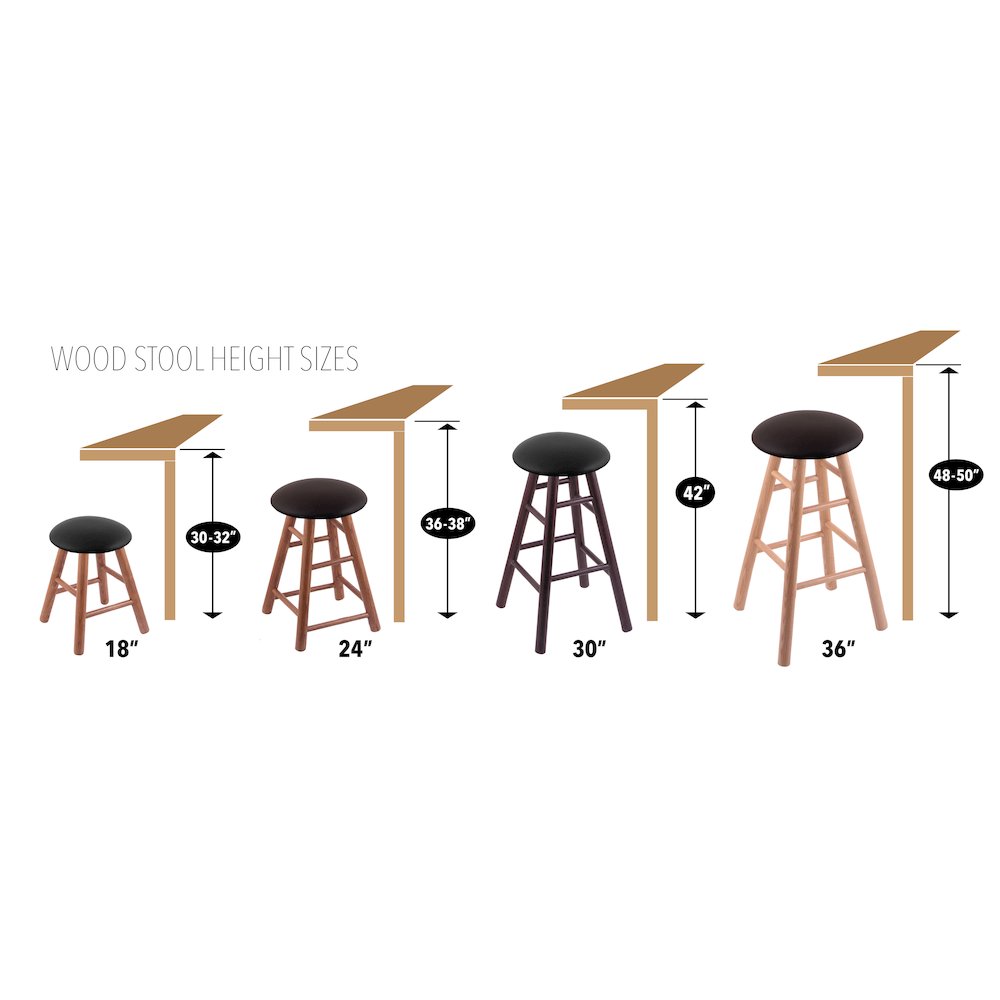 Oak Bar Stool in Dark Cherry Finish with Wichita State Seat. Picture 2