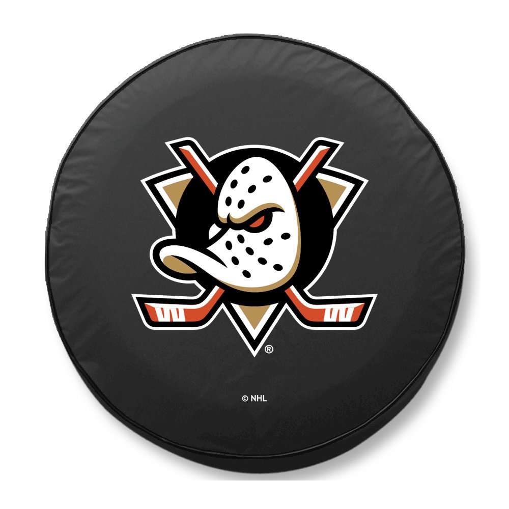27 x 8 Anaheim Ducks Tire Cover. Picture 1