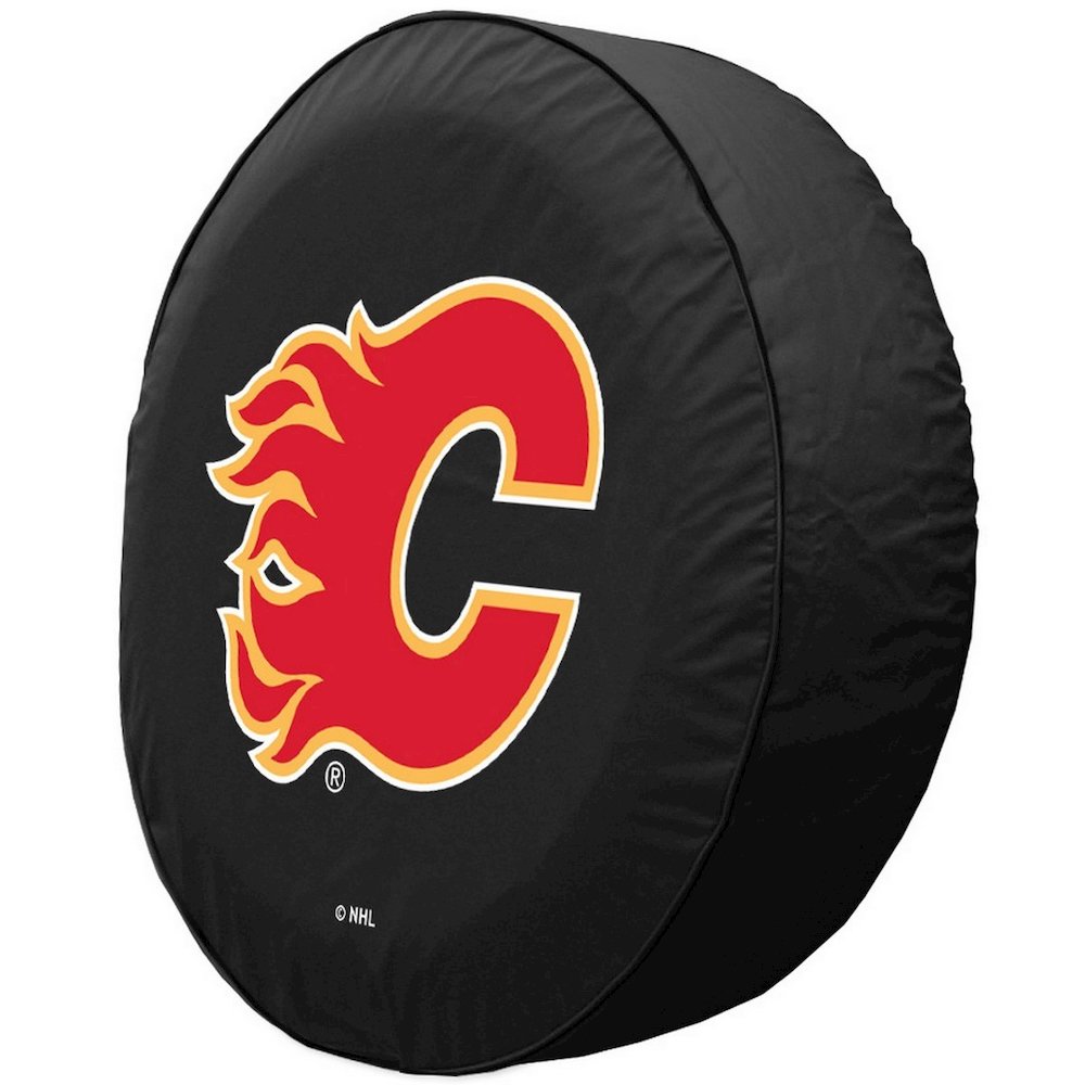 27 x 8 Calgary Flames Tire Cover. Picture 2