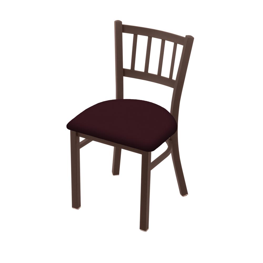 610 Contessa 18" Chair with Bronze Finish and Canter Bordeaux Seat. Picture 1