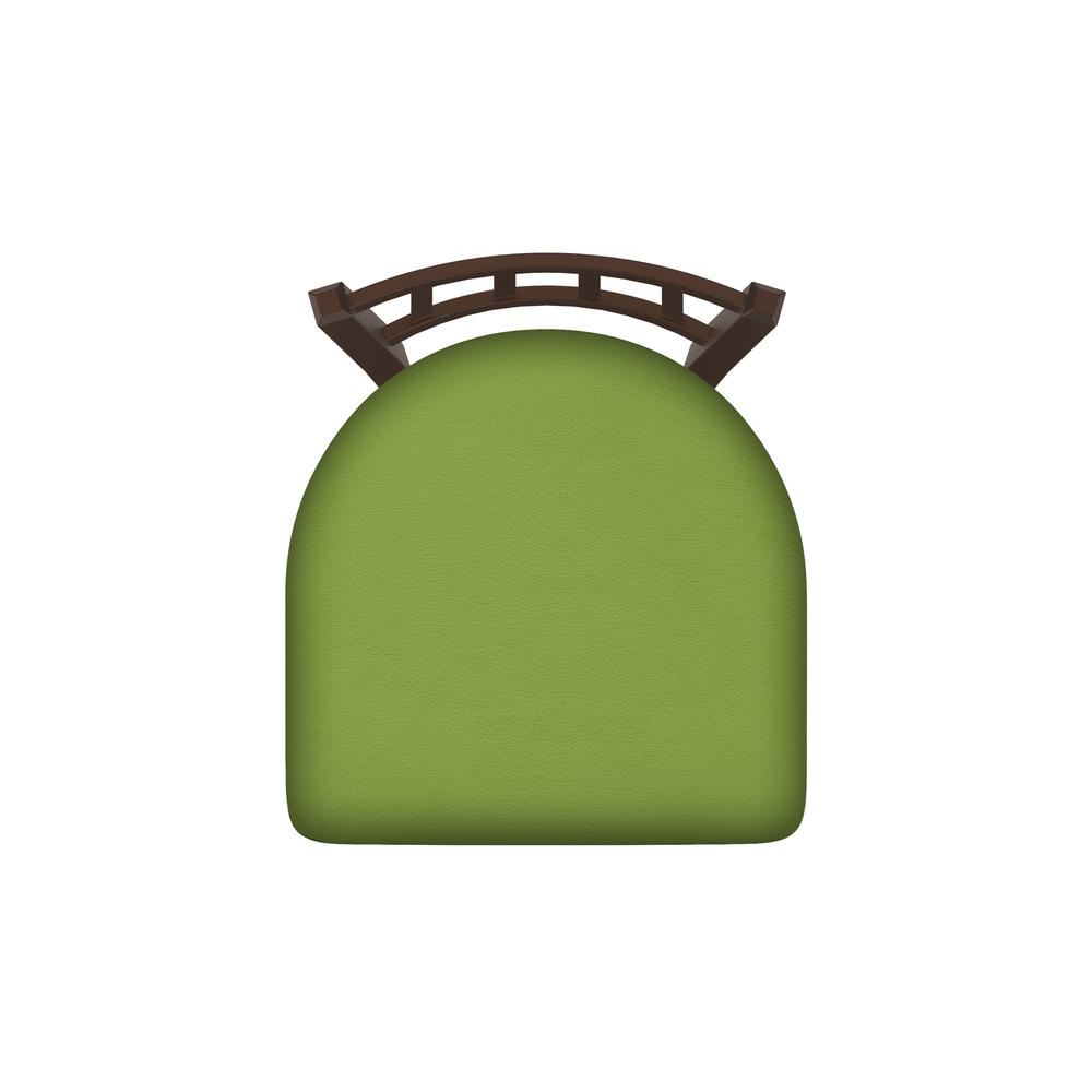610 Contessa 18" Chair with Bronze Finish and Canter Kiwi Green Seat. Picture 2