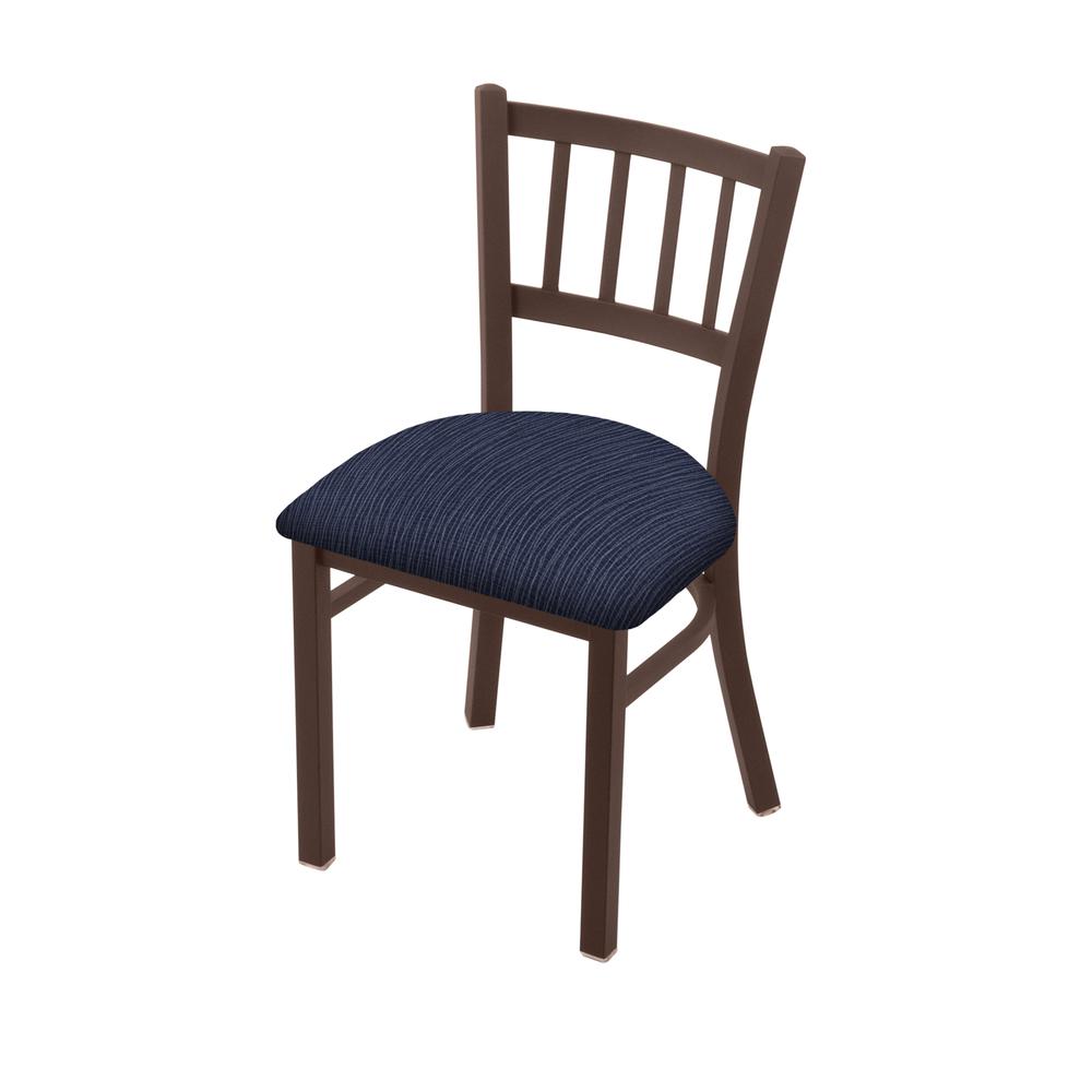 610 Contessa 18" Chair with Bronze Finish and Graph Anchor Seat. Picture 1