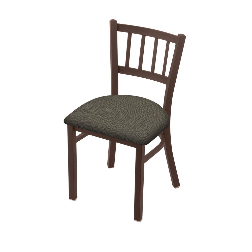 610 Contessa 18" Chair with Bronze Finish and Graph Chalice Seat. Picture 1