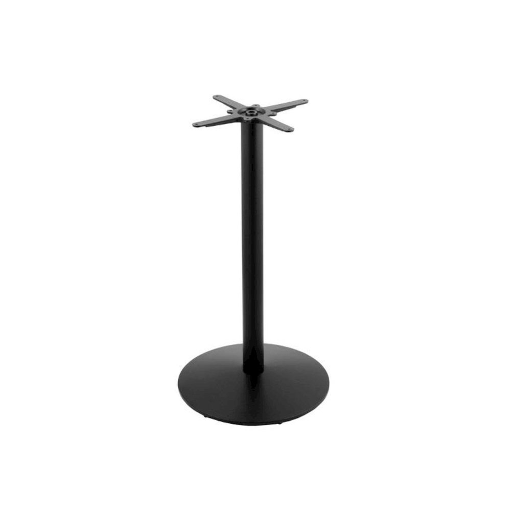 214 Black Cast Iron Bar Height Base with 22" Dia. Round Foot. Picture 1