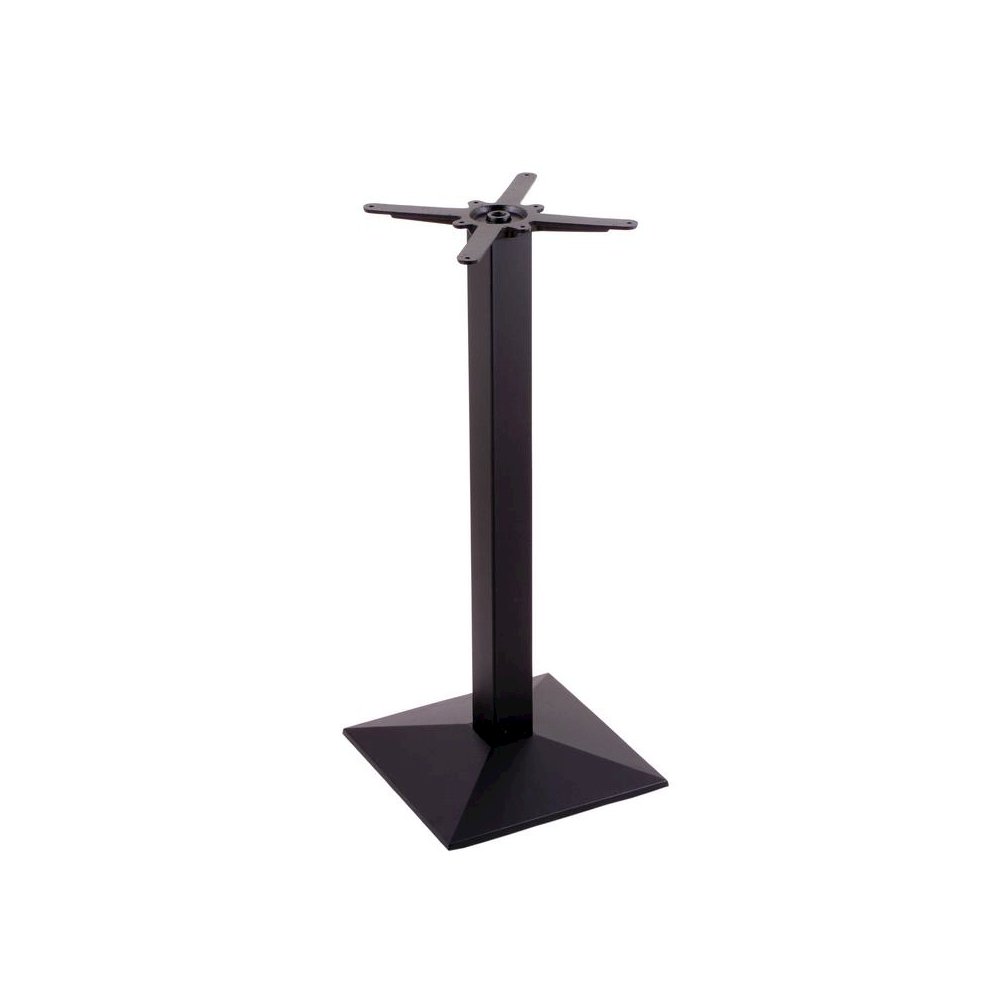 217 Black Cast Iron Bar Height Base with Square Foot. Picture 1
