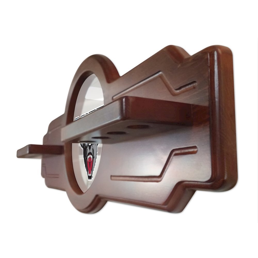 Maine Cue Rack in Black Finish. Picture 2