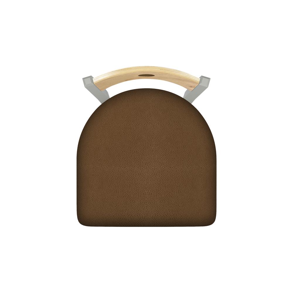 630 Voltaire 18" Chair with Anodized Nickel Finish, Natural Back, and Rein Thatch Seat. Picture 2