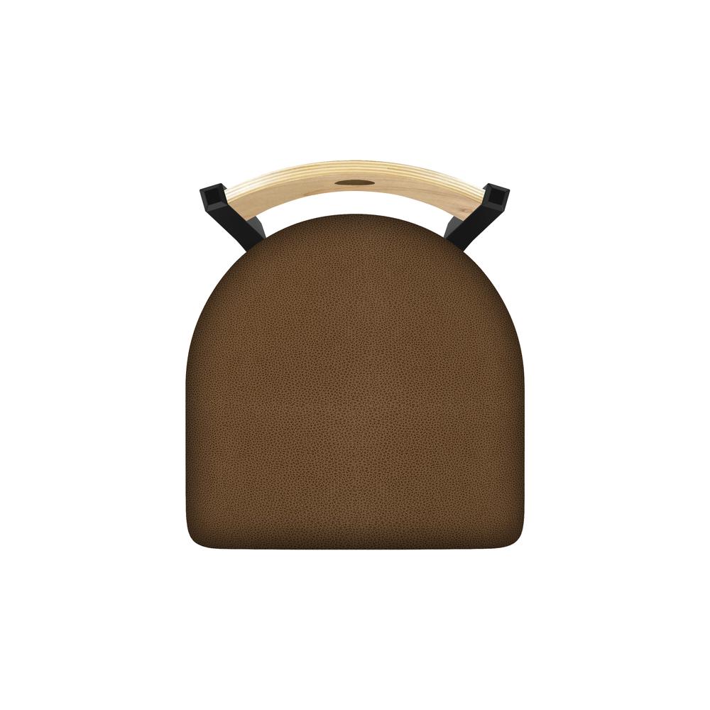 630 Voltaire 18" Chair with Black Wrinkle Finish, Natural Back, and Rein Thatch Seat. Picture 2