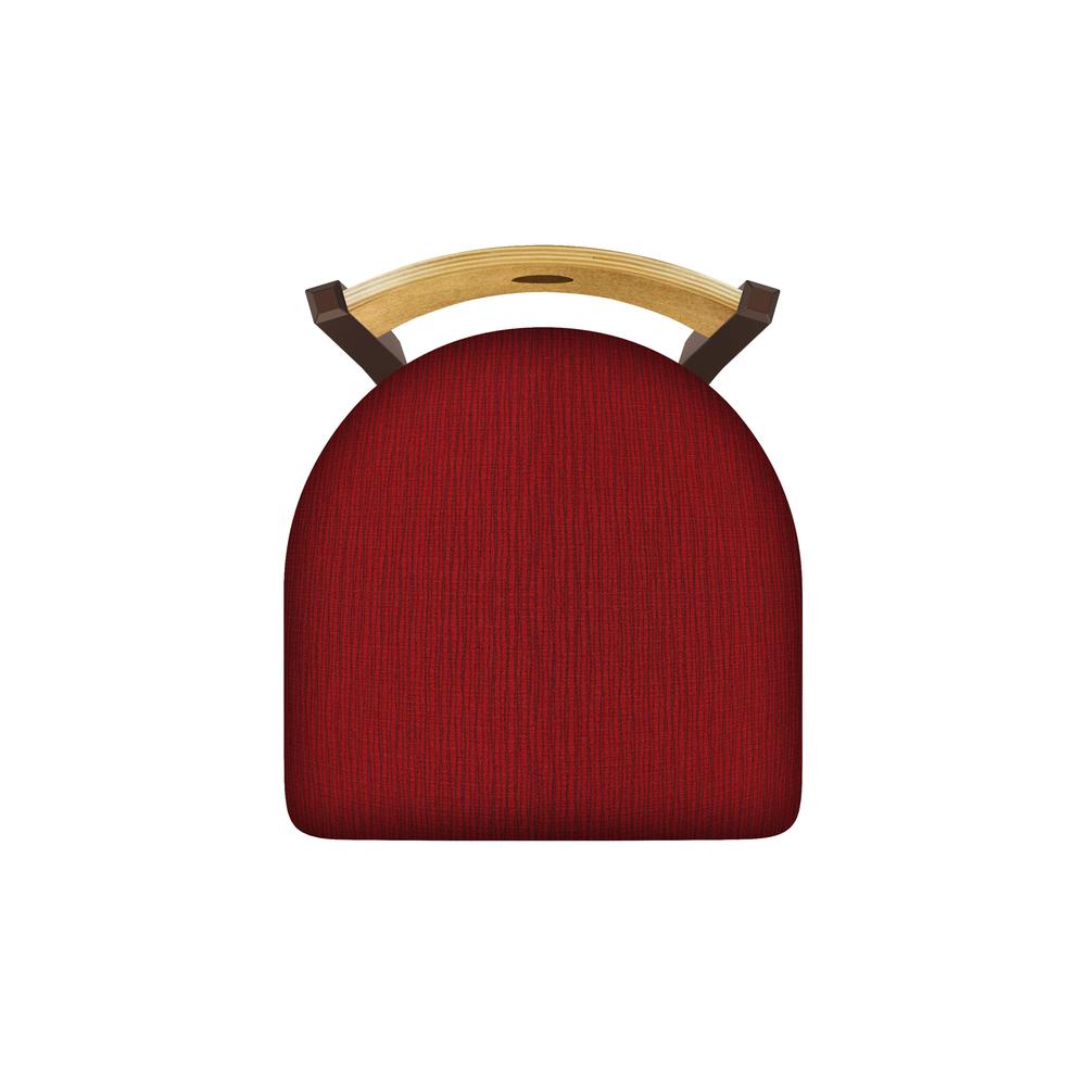 630 Voltaire 18" Chair with Bronze Finish, Medium Back, and Graph Ruby Seat. Picture 2