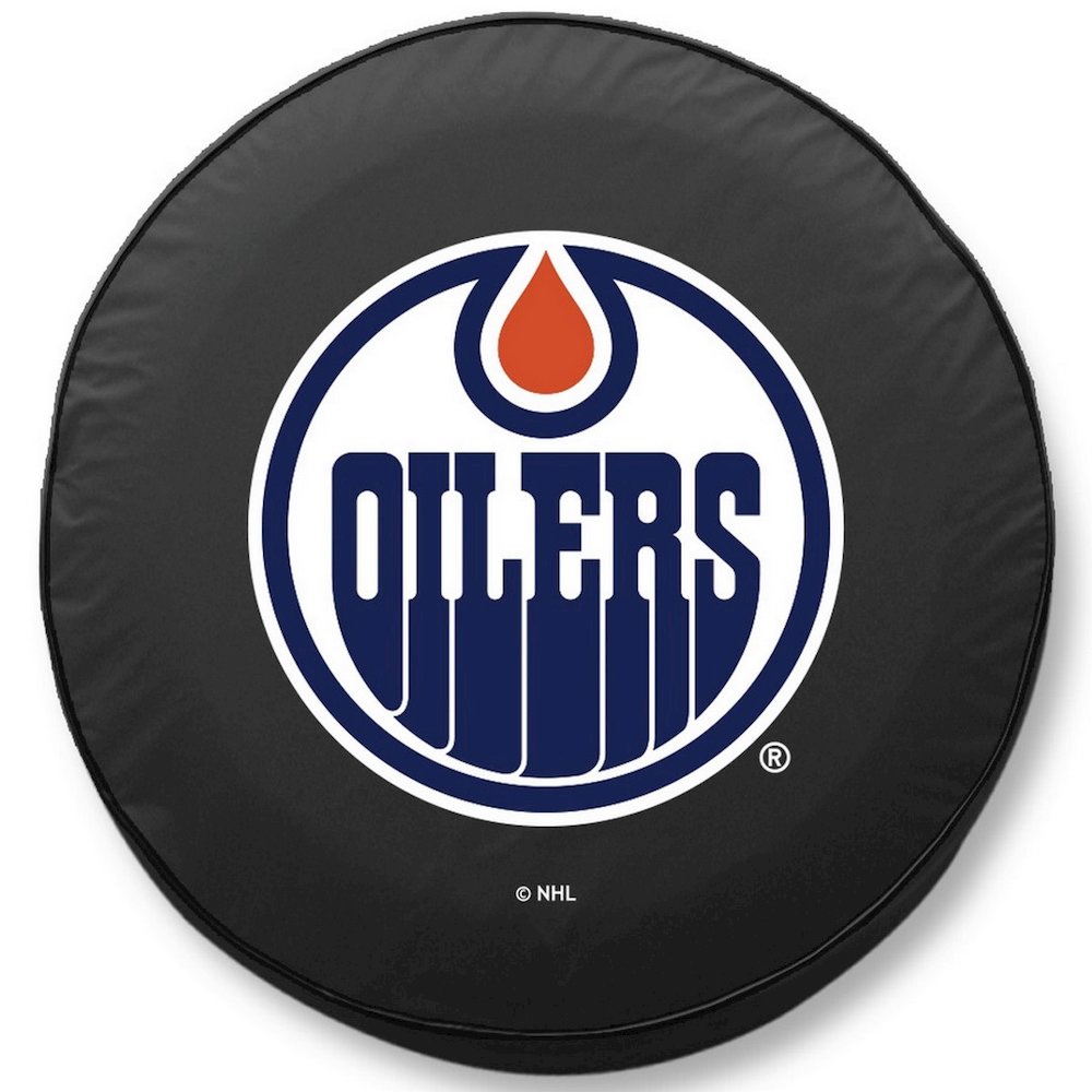 27 x 8 Edmonton Oilers Tire Cover. Picture 1