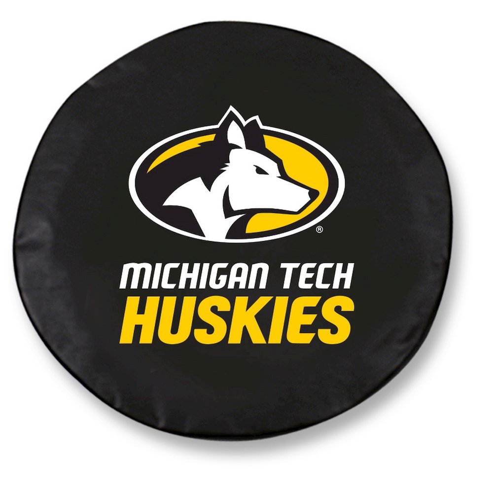 27 x 8 Michigan Tech Tire Cover. Picture 1